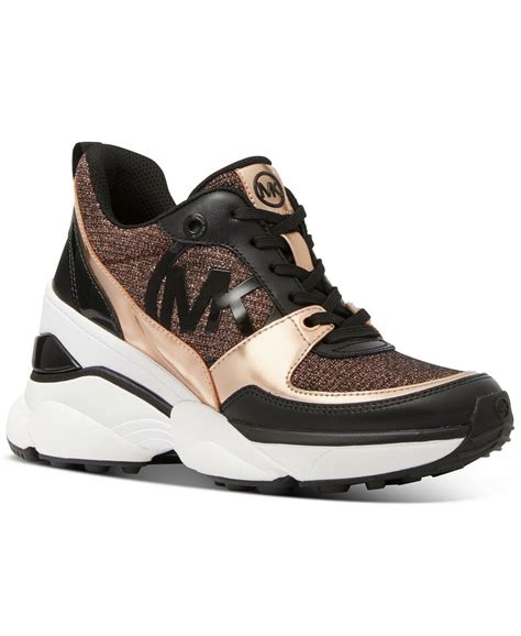 michael kors amanda sneakers|Michael Kors rose gold sneakers.